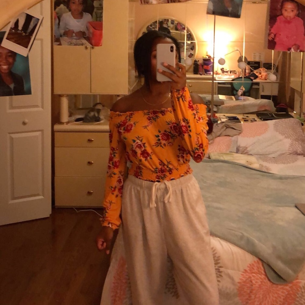 Floral crop top